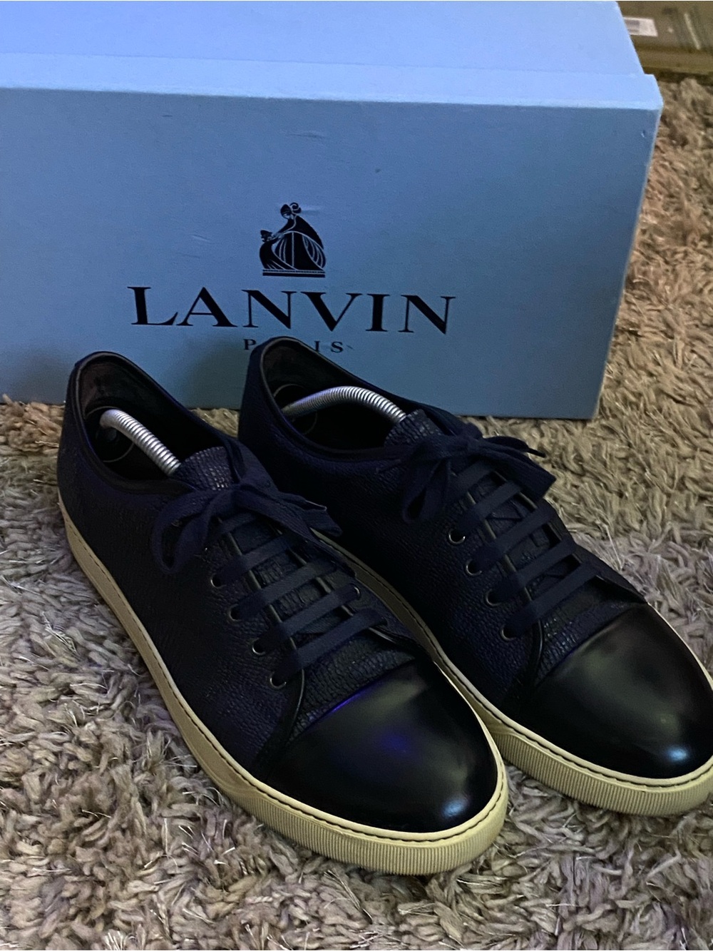 Lanvin DBB1 Low-Top Sneakers – Midnight Blue – Men’s US 11 / UK 10 – Authentic
